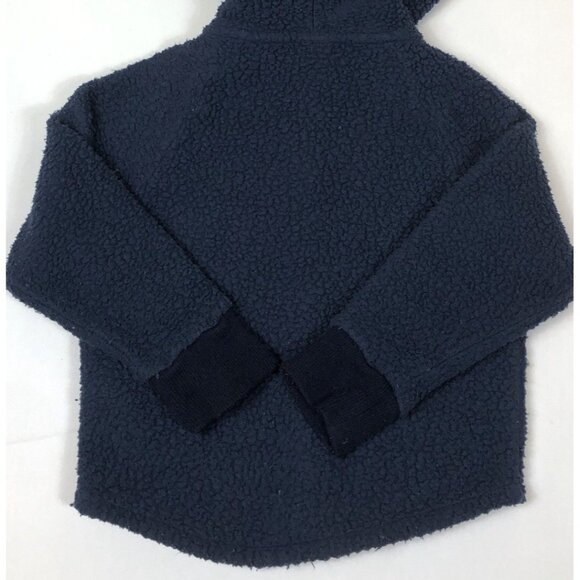 Patagonia Baby Retro Pile Fleece Snap Navy Blue Jacket Hooded Size 3T 61146 - Picture 9 of 10